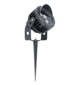 GloboStar® TREELIGHT-VINA 90357 Σποτ Φωτισμού με Αντιθαμβωτική Γρίλια Ειδικό για Φυτά – Δέντρα με Βάση Κήπου / Καρφωτό LED 6W 540lm 10° DC 24V Αδιάβροχο IP65 L13 x W9.5 x H9.5cm Θερμό Λευκό 3000K – Γκρι Ανθρακί – 3 Years Warranty