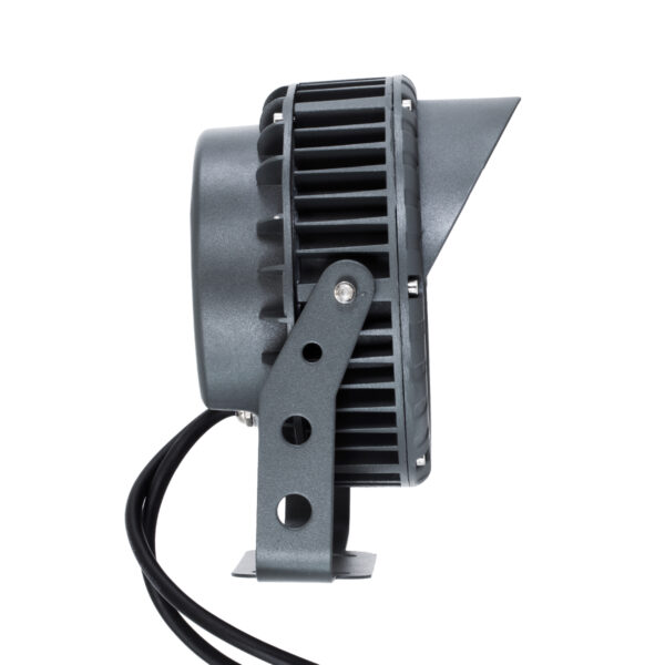 GloboStar® TREELIGHT-VINA 90362 Σποτ Φωτισμού με Αντιθαμβωτική Γρίλια Ειδικό για Φυτά – Δέντρα με Βάση Κήπου / Καρφωτό LED 24W 2040lm 10° DC 24V Αδιάβροχο IP65 L21.5 x W18.3 x H14cm RGBW DMX512 – Γκρι Ανθρακί – 3 Years Warranty
