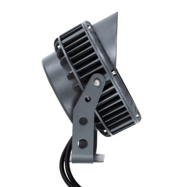 GloboStar® TREELIGHT-VINA 90362 Σποτ Φωτισμού με Αντιθαμβωτική Γρίλια Ειδικό για Φυτά – Δέντρα με Βάση Κήπου / Καρφωτό LED 24W 2040lm 10° DC 24V Αδιάβροχο IP65 L21.5 x W18.3 x H14cm RGBW DMX512 – Γκρι Ανθρακί – 3 Years Warranty