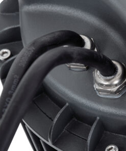 GloboStar® TREELIGHT-VINA 90362 Σποτ Φωτισμού με Αντιθαμβωτική Γρίλια Ειδικό για Φυτά – Δέντρα με Βάση Κήπου / Καρφωτό LED 24W 2040lm 10° DC 24V Αδιάβροχο IP65 L21.5 x W18.3 x H14cm RGBW DMX512 – Γκρι Ανθρακί – 3 Years Warranty