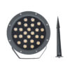 GloboStar® TREELIGHT-RIVA 90365 Σποτ Φωτισμού Ειδικό για Φυτά – Δέντρα με Βάση Κήπου / Καρφωτό LED 24W 2280lm 10° DC 24V Αδιάβροχο IP67 Φ20.5 x Υ6.5cm Φυσικό Λευκό 4500K – Γκρι Ανθρακί – 3 Years Warranty