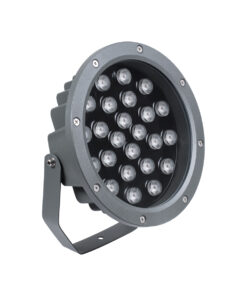 GloboStar® TREELIGHT-RIVA 90365 Σποτ Φωτισμού Ειδικό για Φυτά – Δέντρα με Βάση Κήπου / Καρφωτό LED 24W 2280lm 10° DC 24V Αδιάβροχο IP67 Φ20.5 x Υ6.5cm Φυσικό Λευκό 4500K – Γκρι Ανθρακί – 3 Years Warranty