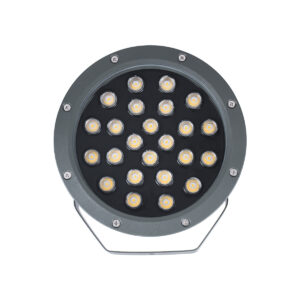 GloboStar® TREELIGHT-RIVA 90365 Σποτ Φωτισμού Ειδικό για Φυτά – Δέντρα με Βάση Κήπου / Καρφωτό LED 24W 2280lm 10° DC 24V Αδιάβροχο IP67 Φ20.5 x Υ6.5cm Φυσικό Λευκό 4500K – Γκρι Ανθρακί – 3 Years Warranty