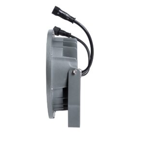 GloboStar® TREELIGHT-RIVA 90366 Σποτ Φωτισμού Ειδικό για Φυτά – Δέντρα με Βάση Κήπου / Καρφωτό LED 24W 2040lm 10° DC 24V Αδιάβροχο IP67 Φ20.5 x Υ6.5cm RGBW DMX512 – Γκρι Ανθρακί – 3 Years Warranty