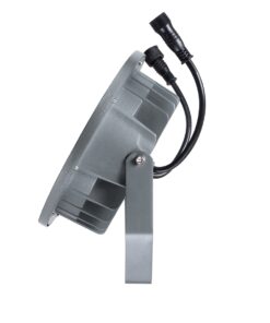 GloboStar® TREELIGHT-RIVA 90366 Σποτ Φωτισμού Ειδικό για Φυτά – Δέντρα με Βάση Κήπου / Καρφωτό LED 24W 2040lm 10° DC 24V Αδιάβροχο IP67 Φ20.5 x Υ6.5cm RGBW DMX512 – Γκρι Ανθρακί – 3 Years Warranty