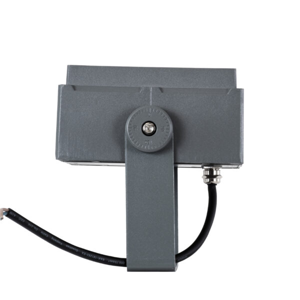 GloboStar® FLOOD-TINY 90367 Προβολέας Wall Washer για Φωτισμό Κτιρίων LED 27W 2295lm 3° DC 24V Αδιάβροχο IP65 L13.8 x W16.4 x H7cm Αρχιτεκτονικό Πορτοκαλί 2200K – Γκρι Ανθρακί – 3 Years Warranty