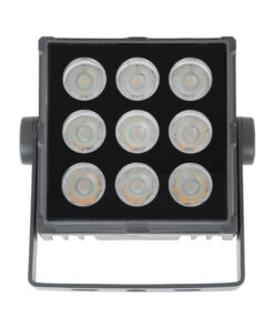 GloboStar® FLOOD-TINY 90367 Προβολέας Wall Washer για Φωτισμό Κτιρίων LED 27W 2295lm 3° DC 24V Αδιάβροχο IP65 L13.8 x W16.4 x H7cm Αρχιτεκτονικό Πορτοκαλί 2200K – Γκρι Ανθρακί – 3 Years Warranty