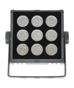 GloboStar® FLOOD-TINY 90368 Προβολέας Wall Washer για Φωτισμό Κτιρίων LED 27W 2430lm 3° DC 24V Αδιάβροχο IP65 Μ13.8 x Π16.4 x Υ7cm Θερμό Λευκό 2700K – Γκρι Ανθρακί – 3 Χρόνια Εγγύηση