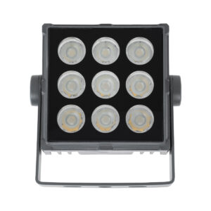 GloboStar® FLOOD-TINY 90368 Προβολέας Wall Washer για Φωτισμό Κτιρίων LED 27W 2430lm 3° DC 24V Αδιάβροχο IP65 Μ13.8 x Π16.4 x Υ7cm Θερμό Λευκό 2700K – Γκρι Ανθρακί – 3 Χρόνια Εγγύηση