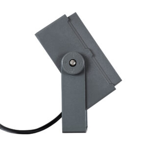 GloboStar® FLOOD-TINY 90369 Προβολέας Wall Washer για Φωτισμό Κτιρίων LED 27W 2565lm 3° DC 24V Αδιάβροχο IP65 L13.8 x W16.4 x H7cm Φυσικό Λευκό 4500K – Γκρι Ανθρακί – 3 Years Warranty