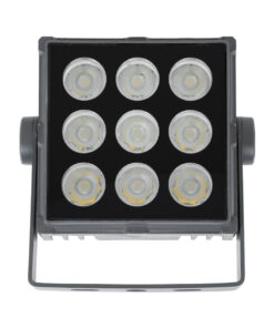 GloboStar® FLOOD-TINY 90369 Προβολέας Wall Washer για Φωτισμό Κτιρίων LED 27W 2565lm 3° DC 24V Αδιάβροχο IP65 L13.8 x W16.4 x H7cm Φυσικό Λευκό 4500K – Γκρι Ανθρακί – 3 Years Warranty
