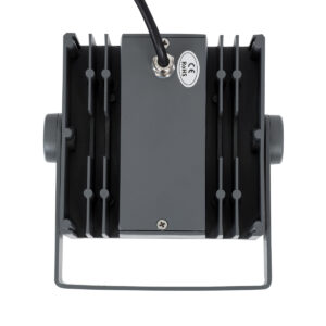 GloboStar® FLOOD-TINY 90369 Προβολέας Wall Washer για Φωτισμό Κτιρίων LED 27W 2565lm 3° DC 24V Αδιάβροχο IP65 L13.8 x W16.4 x H7cm Φυσικό Λευκό 4500K – Γκρι Ανθρακί – 3 Years Warranty