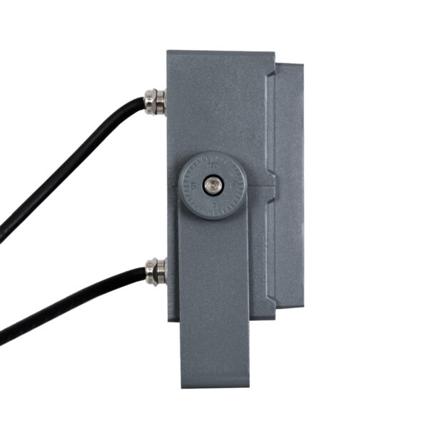 GloboStar® FLOOD-TINY 90370 Προβολέας Wall Washer για Φωτισμό Κτιρίων LED 27W 2295lm 3° DC 24V Αδιάβροχο IP65 L13.8 x W16.4 x H7cm RGBW DMX512 – Γκρι Ανθρακί – 3 Years Warranty
