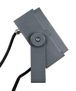 GloboStar® FLOOD-TINY 90370 Προβολέας Wall Washer για Φωτισμό Κτιρίων LED 27W 2295lm 3° DC 24V Αδιάβροχο IP65 L13.8 x W16.4 x H7cm RGBW DMX512 – Γκρι Ανθρακί – 3 Years Warranty