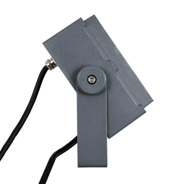 GloboStar® FLOOD-TINY 90370 Προβολέας Wall Washer για Φωτισμό Κτιρίων LED 27W 2295lm 3° DC 24V Αδιάβροχο IP65 L13.8 x W16.4 x H7cm RGBW DMX512 – Γκρι Ανθρακί – 3 Years Warranty