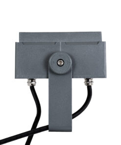 GloboStar® FLOOD-TINY 90370 Προβολέας Wall Washer για Φωτισμό Κτιρίων LED 27W 2295lm 3° DC 24V Αδιάβροχο IP65 L13.8 x W16.4 x H7cm RGBW DMX512 – Γκρι Ανθρακί – 3 Years Warranty