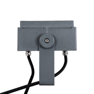 GloboStar® FLOOD-TINY 90370 Προβολέας Wall Washer για Φωτισμό Κτιρίων LED 27W 2295lm 3° DC 24V Αδιάβροχο IP65 L13.8 x W16.4 x H7cm RGBW DMX512 – Γκρι Ανθρακί – 3 Years Warranty