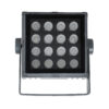 GloboStar® FLOOD-TINY 90370 Προβολέας Wall Washer για Φωτισμό Κτιρίων LED 27W 2295lm 3° DC 24V Αδιάβροχο IP65 L13.8 x W16.4 x H7cm RGBW DMX512 – Γκρι Ανθρακί – 3 Years Warranty
