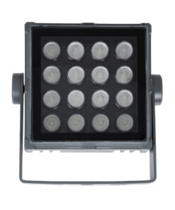 GloboStar® FLOOD-TINY 90370 Προβολέας Wall Washer για Φωτισμό Κτιρίων LED 27W 2295lm 3° DC 24V Αδιάβροχο IP65 L13.8 x W16.4 x H7cm RGBW DMX512 – Γκρι Ανθρακί – 3 Years Warranty