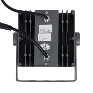 GloboStar® FLOOD-TINY 90370 Προβολέας Wall Washer για Φωτισμό Κτιρίων LED 27W 2295lm 3° DC 24V Αδιάβροχο IP65 L13.8 x W16.4 x H7cm RGBW DMX512 – Γκρι Ανθρακί – 3 Years Warranty