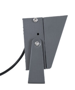 GloboStar® FLOOD-KAMY 90372 Προβολέας Wall Washer με Αντιθαμβωτική Γρίλια για Φωτισμό Κτιρίων LED 30W 2700lm 5° DC 24V Αδιάβροχο IP65 L19.5 x W10.7 x H9.5cm Θερμό Λευκό 3000K – Γκρι Ανθρακί – 3 Years Warranty