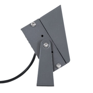 GloboStar® FLOOD-KAMY 90372 Προβολέας Wall Washer με Αντιθαμβωτική Γρίλια για Φωτισμό Κτιρίων LED 30W 2700lm 5° DC 24V Αδιάβροχο IP65 L19.5 x W10.7 x H9.5cm Θερμό Λευκό 3000K – Γκρι Ανθρακί – 3 Years Warranty