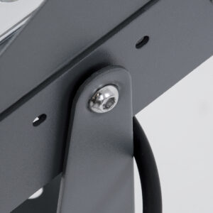 GloboStar® FLOOD-KAMY 90372 Προβολέας Wall Washer με Αντιθαμβωτική Γρίλια για Φωτισμό Κτιρίων LED 30W 2700lm 5° DC 24V Αδιάβροχο IP65 L19.5 x W10.7 x H9.5cm Θερμό Λευκό 3000K – Γκρι Ανθρακί – 3 Years Warranty