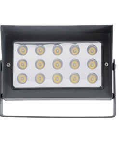 GloboStar® FLOOD-KAMY 90373 Προβολέας Wall Washer με Αντιθαμβωτική Γρίλια για Φωτισμό Κτιρίων LED 30W 2850lm 5° DC 24V Αδιάβροχο IP65 L19.5 x W10.7 x H9.5cm Φυσικό Λευκό 4500K – Γκρι Ανθρακί – 3 Years Warranty