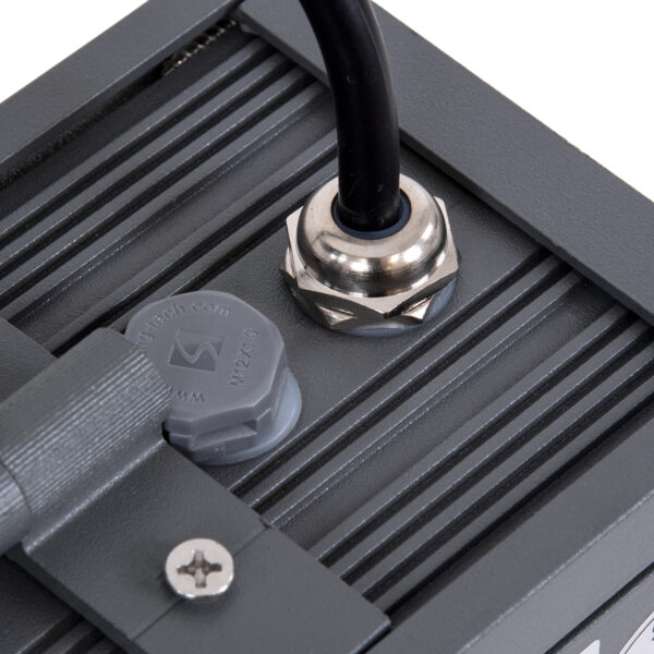 GloboStar® FLOOD-DANY 90374 Προβολέας Wall Washer για Φωτισμό Κτιρίων LED 24W 2040lm 5° DC 24V Αδιάβροχο IP65 L16 x W9.5 x H7.5cm Αρχιτεκτονικό Πορτοκαλί 2200K – Γκρι Ανθρακί – 3 Years Warranty