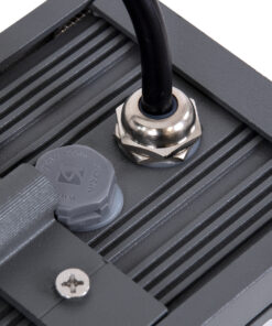 GloboStar® FLOOD-DANY 90375 Προβολέας Wall Washer για Φωτισμό Κτιρίων LED 24W 2160lm 5° DC 24V Αδιάβροχο IP65 L16 x W9.5 x H7.5cm Θερμό Λευκό 3000K – Γκρι Ανθρακί – 3 Years Warranty