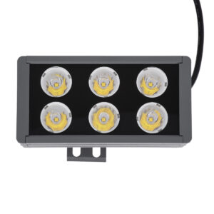 GloboStar® FLOOD-DANY 90376 Προβολέας Wall Washer για Φωτισμό Κτιρίων LED 24W 2280lm 5° DC 24V Αδιάβροχο IP65 Μ16 x Π9.5 x Υ7.5cm Φυσικό Λευκό 4500K – Γκρι Ανθρακί – 3 Χρόνια Εγγύηση