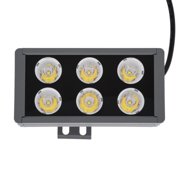 GloboStar® FLOOD-DANY 90376 Προβολέας Wall Washer για Φωτισμό Κτιρίων LED 24W 2280lm 5° DC 24V Αδιάβροχο IP65 Μ16 x Π9.5 x Υ7.5cm Φυσικό Λευκό 4500K – Γκρι Ανθρακί – 3 Χρόνια Εγγύηση