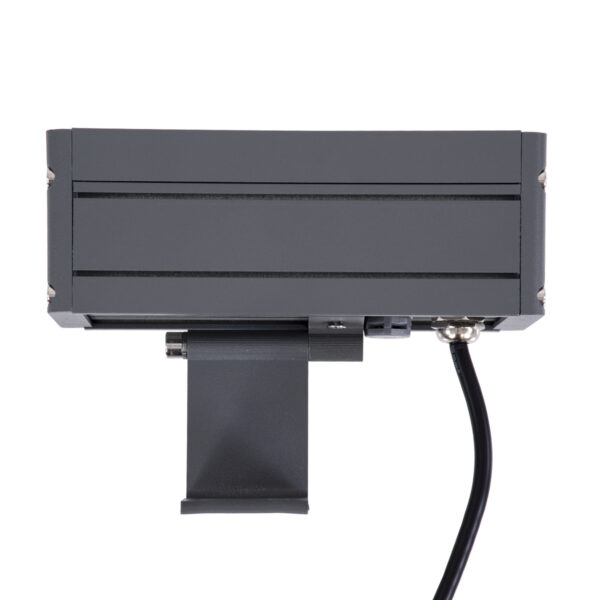 GloboStar® FLOOD-DANY 90376 Προβολέας Wall Washer για Φωτισμό Κτιρίων LED 24W 2280lm 5° DC 24V Αδιάβροχο IP65 Μ16 x Π9.5 x Υ7.5cm Φυσικό Λευκό 4500K – Γκρι Ανθρακί – 3 Χρόνια Εγγύηση