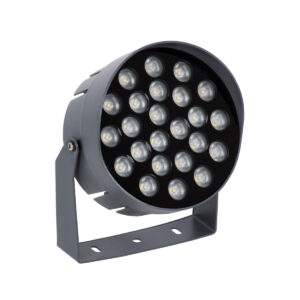 GloboStar® FLOOD-NIGMA 90377 Προβολέας Wall Washer με Αντιθαμβωτική Γρίλια για Φωτισμό Κτιρίων LED 24W 2040lm 30° DC 24V Αδιάβροχο IP65 L15 x W15 x H9.1cm Αρχιτεκτονικό Πορτοκαλί 2200K – Γκρι Ανθρακί – 3 Χρόνια Εγγύηση