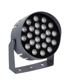 GloboStar® FLOOD-NIGMA 90378 Προβολέας Wall Washer με Αντιθαμβωτική Γρίλια για Φωτισμό Κτιρίων LED 24W 2160lm 30° DC 24V Αδιάβροχο IP65 L15 x W15 x H9.1cm Θερμό Λευκό 3000K – Γκρι Ανθρακί – 3 Years Warranty