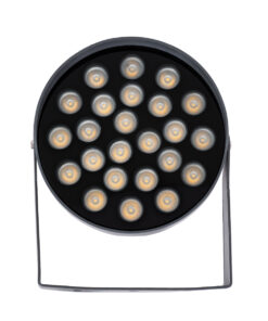 GloboStar® FLOOD-NIGMA 90378 Προβολέας Wall Washer με Αντιθαμβωτική Γρίλια για Φωτισμό Κτιρίων LED 24W 2160lm 30° DC 24V Αδιάβροχο IP65 L15 x W15 x H9.1cm Θερμό Λευκό 3000K – Γκρι Ανθρακί – 3 Years Warranty