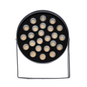 GloboStar® FLOOD-NIGMA 90378 Προβολέας Wall Washer με Αντιθαμβωτική Γρίλια για Φωτισμό Κτιρίων LED 24W 2160lm 30° DC 24V Αδιάβροχο IP65 L15 x W15 x H9.1cm Θερμό Λευκό 3000K – Γκρι Ανθρακί – 3 Years Warranty