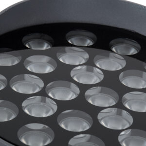 GloboStar® FLOOD-NIGMA 90378 Προβολέας Wall Washer με Αντιθαμβωτική Γρίλια για Φωτισμό Κτιρίων LED 24W 2160lm 30° DC 24V Αδιάβροχο IP65 L15 x W15 x H9.1cm Θερμό Λευκό 3000K – Γκρι Ανθρακί – 3 Years Warranty