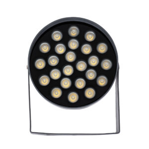 GloboStar® FLOOD-NIGMA 90379 Προβολέας Wall Washer με Αντιθαμβωτική Γρίλια για Φωτισμό Κτιρίων LED 24W 2280lm 30° DC 24V Αδιάβροχο IP65 L15 x W15 x H9.1cm Φυσικό Λευκό 4500K – Γκρι Ανθρακί – 3 Years Warranty
