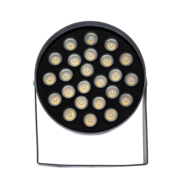 GloboStar® FLOOD-NIGMA 90379 Προβολέας Wall Washer με Αντιθαμβωτική Γρίλια για Φωτισμό Κτιρίων LED 24W 2280lm 30° DC 24V Αδιάβροχο IP65 L15 x W15 x H9.1cm Φυσικό Λευκό 4500K – Γκρι Ανθρακί – 3 Years Warranty