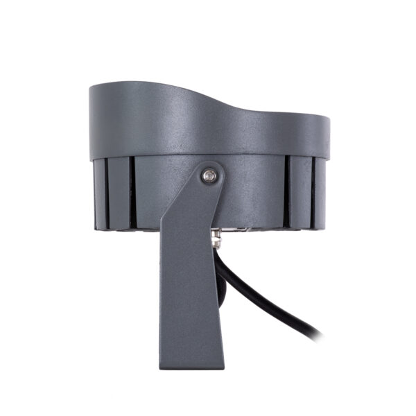 GloboStar® FLOOD-NIGMA 90396 Προβολέας Wall Washer για Φωτισμό Κτιρίων LED 24W 2040lm 30° DC 24V Αδιάβροχο IP65 L15 x W15 x H9.1cm RGBW DMX512 – Γκρι Ανθρακί – 3 Years Warranty