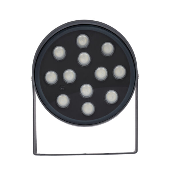 GloboStar® FLOOD-NIGMA 90396 Προβολέας Wall Washer για Φωτισμό Κτιρίων LED 24W 2040lm 30° DC 24V Αδιάβροχο IP65 L15 x W15 x H9.1cm RGBW DMX512 – Γκρι Ανθρακί – 3 Years Warranty