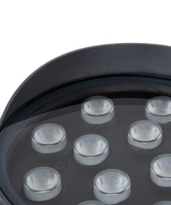 GloboStar® FLOOD-NIGMA 90396 Προβολέας Wall Washer για Φωτισμό Κτιρίων LED 24W 2040lm 30° DC 24V Αδιάβροχο IP65 L15 x W15 x H9.1cm RGBW DMX512 – Γκρι Ανθρακί – 3 Years Warranty