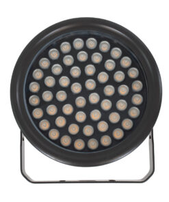 GloboStar® FLOOD-NEVA 90397 Προβολέας Wall Washer για Φωτισμό Κτιρίων LED 54W 4590lm 30° DC 24V Αδιάβροχο IP65 L24.5 x W24.5 x H14.7cm Αρχιτεκτονικό Πορτοκαλί 2200K – Μαύρο – 3 Years Warranty