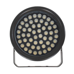 GloboStar® FLOOD-NEVA 90399 Προβολέας Wall Washer για Φωτισμό Κτιρίων LED 54W 5130lm 30° DC 24V Αδιάβροχο IP65 L24.5 x W24.5 x H14.7cm Φυσικό Λευκό 4500K – Μαύρο – 3 Years Warranty