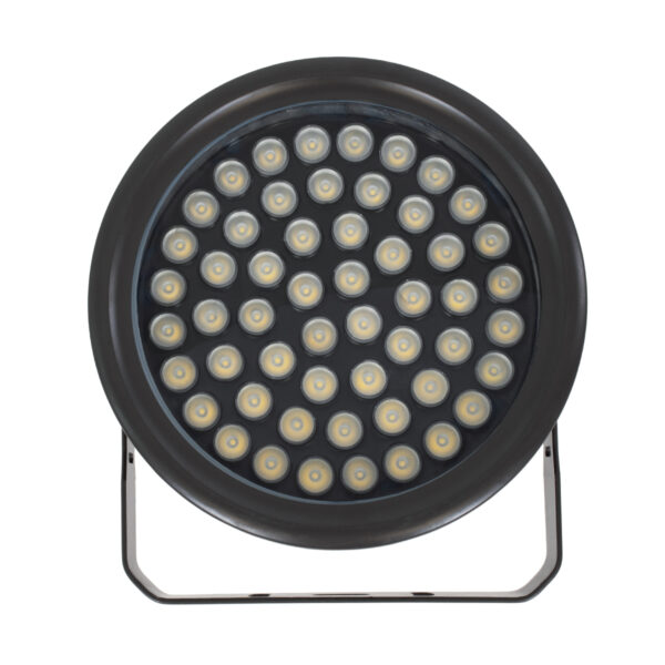 GloboStar® FLOOD-NEVA 90399 Προβολέας Wall Washer για Φωτισμό Κτιρίων LED 54W 5130lm 30° DC 24V Αδιάβροχο IP65 L24.5 x W24.5 x H14.7cm Φυσικό Λευκό 4500K – Μαύρο – 3 Years Warranty