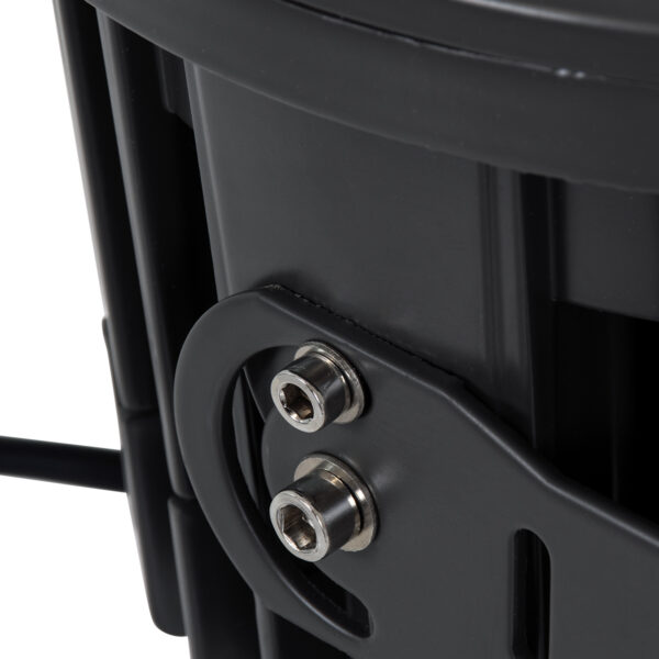 GloboStar® FLOOD-NEVA 90399 Προβολέας Wall Washer για Φωτισμό Κτιρίων LED 54W 5130lm 30° DC 24V Αδιάβροχο IP65 L24.5 x W24.5 x H14.7cm Φυσικό Λευκό 4500K – Μαύρο – 3 Years Warranty