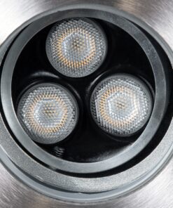 GloboStar® UNDERWATER-LUNTA 90403 Υποβρύχιο Χωνευτό Κινούμενο Φωτιστικό Σποτ Ειδικό για Σιντριβάνια LED 12W 1020lm 60° DC 24V Αδιάβροχο IP68 Φ12 x Υ13cm RGBW DMX512 – Ανοξείδωτο Ατσάλι – 3 Years Warranty