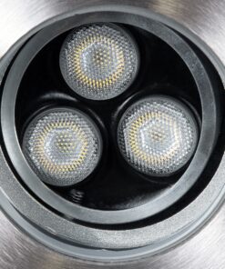 GloboStar® UNDERWATER-LUNTA 90402 Υποβρύχιο Χωνευτό Κινούμενο Φωτιστικό Σποτ Ειδικό για Σιντριβάνια LED 12W 1200lm 60° DC 24V Αδιάβροχο IP68 Φ12 x Υ13cm Ψυχρό Λευκό 6000K – Ανοξείδωτο Ατσάλι – 3 Years Warranty