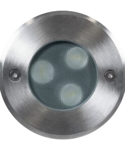 GloboStar® UNDERWATER-GUNE 90404 Υποβρύχιο Χωνευτό Φωτιστικό Σποτ Ειδικό για Σιντριβάνια LED 12W 1080lm 60° DC 24V Αδιάβροχο IP68 Φ10 x Υ7.5cm Θερμό Λευκό 2700K – Ανοξείδωτο Ατσάλι – 3 Years Warranty